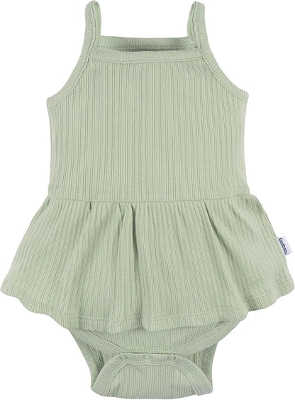 Gerber Baby Girls Multi-Pack Sleeveless Onesies Bodysuit