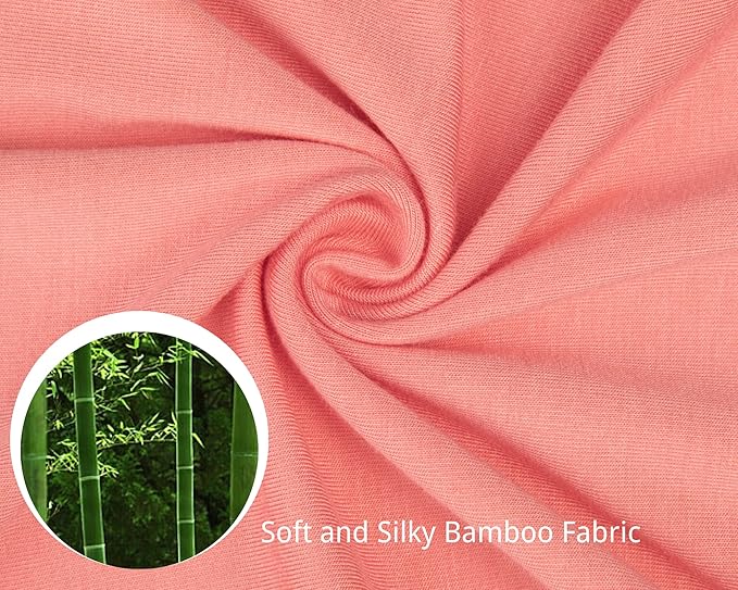 GUISBY Unisex Baby Rayon of Bamboo Snap Bodysuits, Long Sleeve with Mittens Cuffs Bodysuit