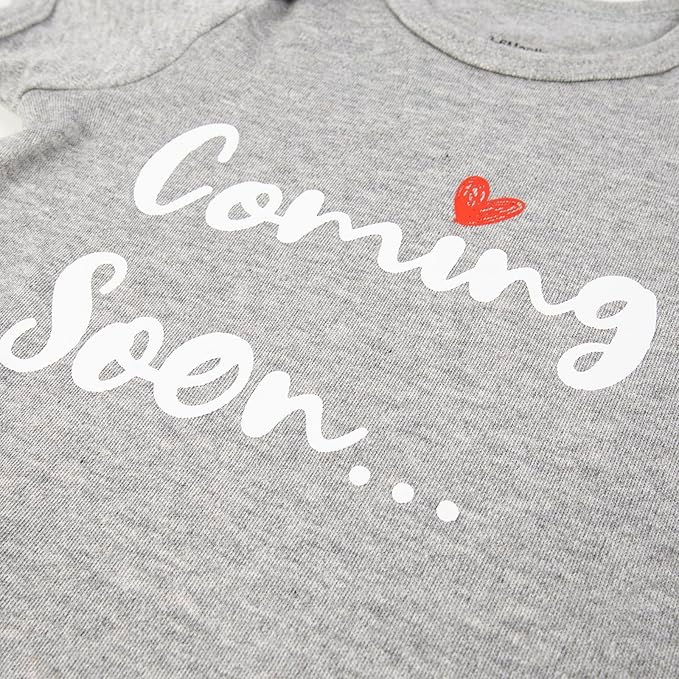 Cnins Newborn Baby Bodysuit - Pregnancy Announcement & Infant Loss Gift, Coming Soon & Rainbow Design Coming Home Outfit