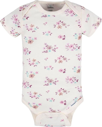 Gerber baby-girls 8-pack Short Sleeve Onesies Bodysuits