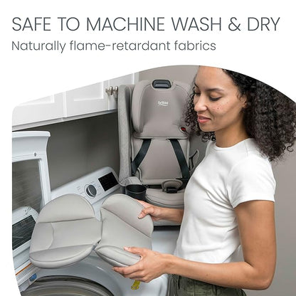 Britax One4Life Slim All-in-One Car Seat, 10 Years of Use, 17.5” SpaceSaver Design, Converts from Rear-Facing Infant Car Seat to Forward-Facing Booster Seat, ClickTight Installation, Raven Black