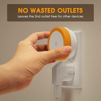 Briignite Amber Night Light Orange, LED Night Lights for Kids, 4 Pack, Plug in Night Light, Hallway Lights, Wall Light, Nightlight for Adult, 0.6W 60LM