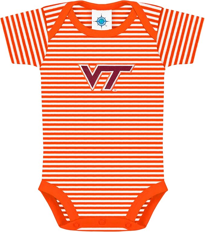 Creative Knitwear College Baby NCAA Infant Striped Bodysuit