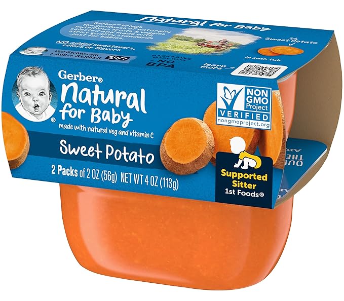 Gerber Natural for Baby 1st Foods Baby Food Tubs (Sweet Potato)