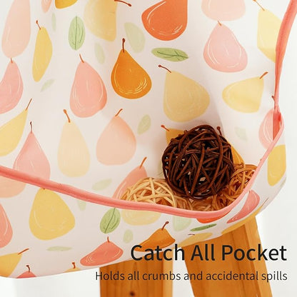 3-Pack Waterproof Baby Bibs for Eating - Lightweight Feeding Bibs, Mess Proof, Baby Essential Must Have for Eating