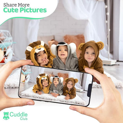 Cuddle Club Fleece Baby Bunting Bodysuit with Hood, Convertible Mittens & Booties, Car Seat Friendly, Soft & Warm, Easy Zip