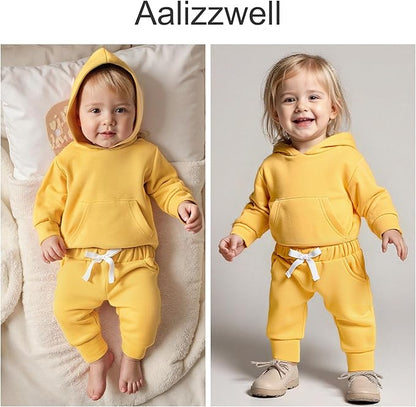 Aalizzwell Infant Baby Winter Hoodie Outfit