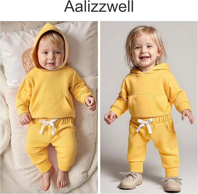 Aalizzwell Infant Baby Winter Hoodie Outfit