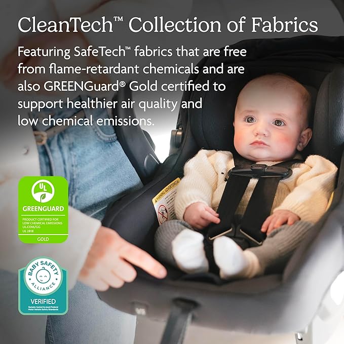UPPAbaby Mesa V3 Infant Car Seat - Easy Installation + SmartSecure Technology - Attaches to Stroller | Base + Infant Insert Included - Declan (Oat Mélange)