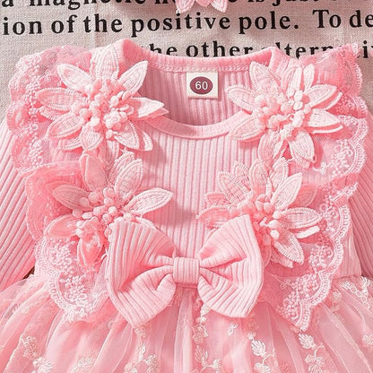 Baby Girl Lace Bodysuit Dress