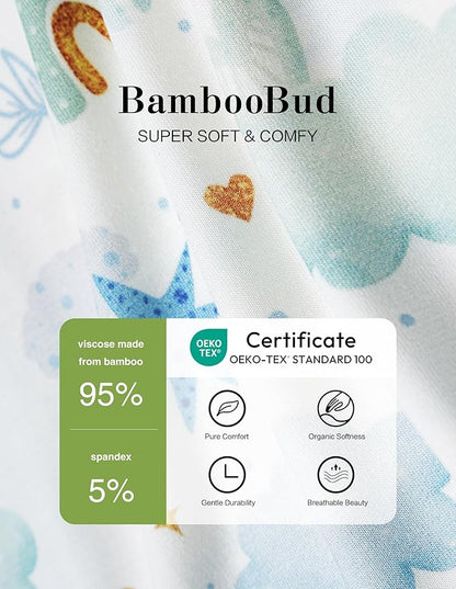 Baby Footie Romper Pajamas Unisex Newborn Infant Pjs Soft Rompers Viscose from Bamboo Sleepwear