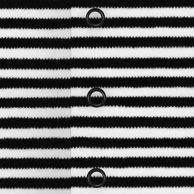 Creative Knitwear College Baby Striped Footed Romper - Team Logo, Multiple Colors, for Boys & Girls (0-9 Months)