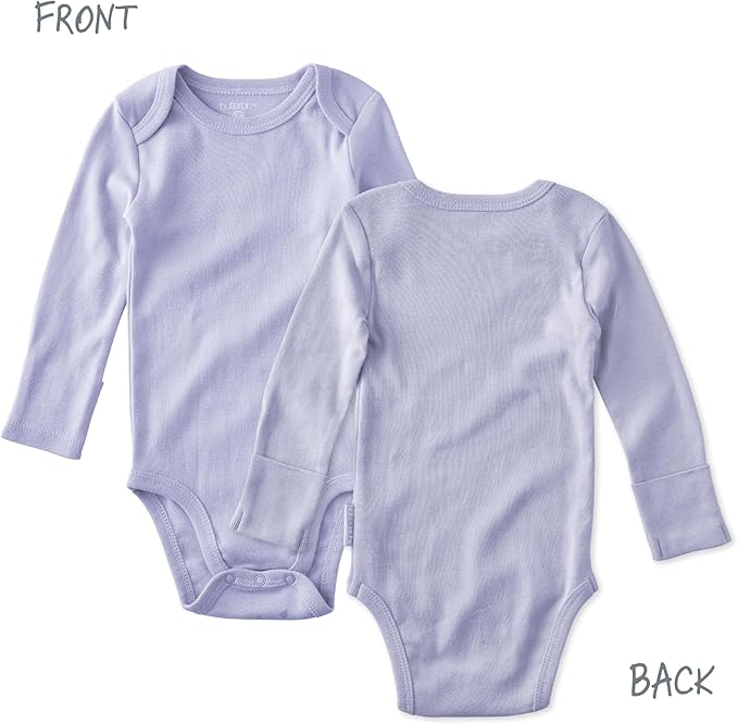 Blake 5-Pack Long Sleeve Bodysuits 100% Organic Cotton Baby Boys & Girls