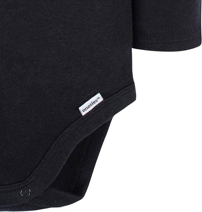 Gerber Unisex Baby Long Sleeve Solid Onesies Multi-pack Interlock 180 Gsm