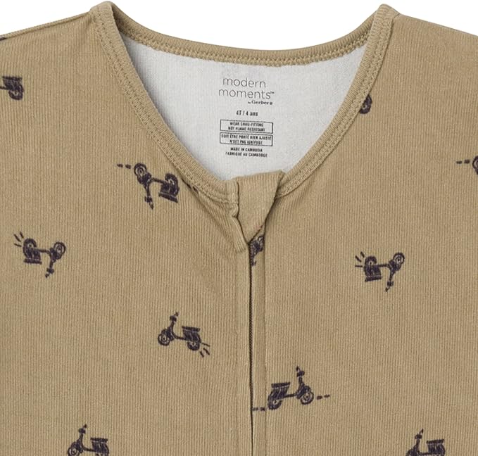 Modern Moments by Gerber unisex-baby Hacci Footless Pajamas