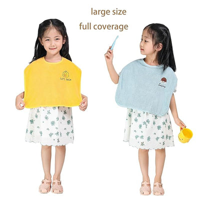 Baby Bibs for Girls or Boys 12-18 Months 6 Packed, Towel Bibs for Toddler 1-3 Years,Waterproof and Absorbent