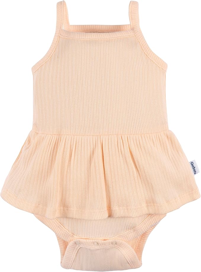 Gerber Baby Girls Multi-Pack Sleeveless Onesies Bodysuit