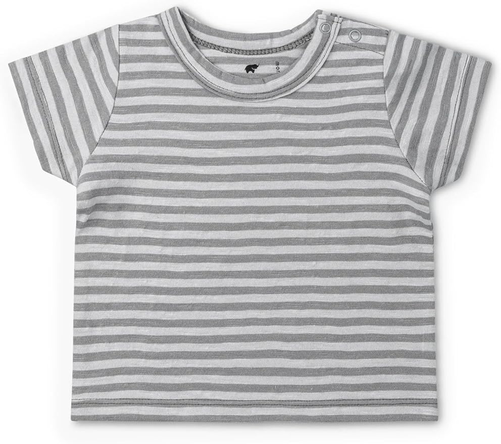 Monica + Andy Crewneck Tee, 100% Organic Cotton Clothes for Girls & Boys, Printed T-Shirt Sizes for Kids, Toddler & Baby