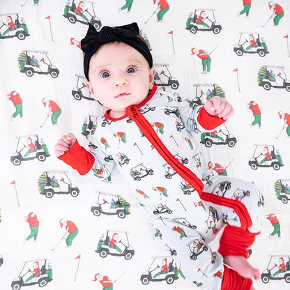 LollyBanks Baby Pajamas, 2-Way Zipper Infant Romper, 95% Viscose Made from Bamboo and 5% Spandex, Baby Sleepers