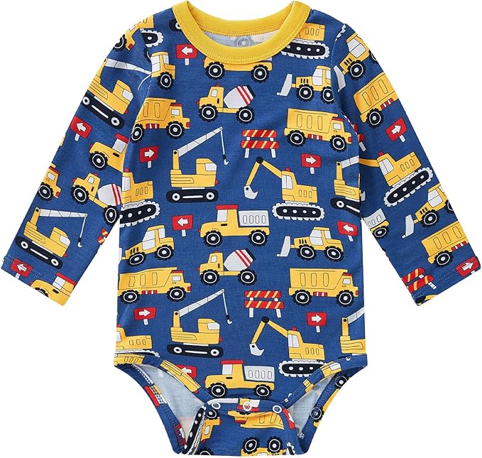 pureborn Baby Boys Girls Bodysuit Super Soft Cotton Romper 0-24 Months