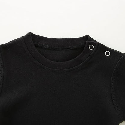 Baby Multicolor Short Sleeve T-Shirt Tee Summer Solid 100% Cotton Basic Clothes