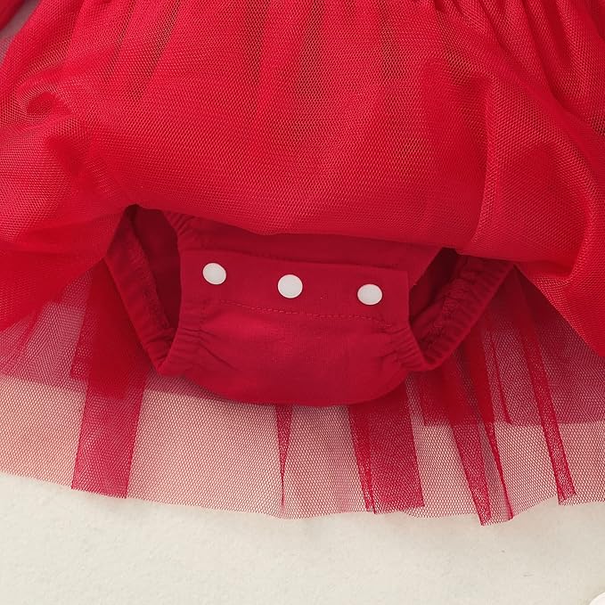Baby Girl Clothes Infant Ruffle Sleeve Romper Dress Newborn Solid Tutu Skirt Sets Jumpsuit Headband Outfit