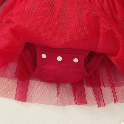 Baby Girl Clothes Infant Ruffle Sleeve Romper Dress Newborn Solid Tutu Skirt Sets Jumpsuit Headband Outfit