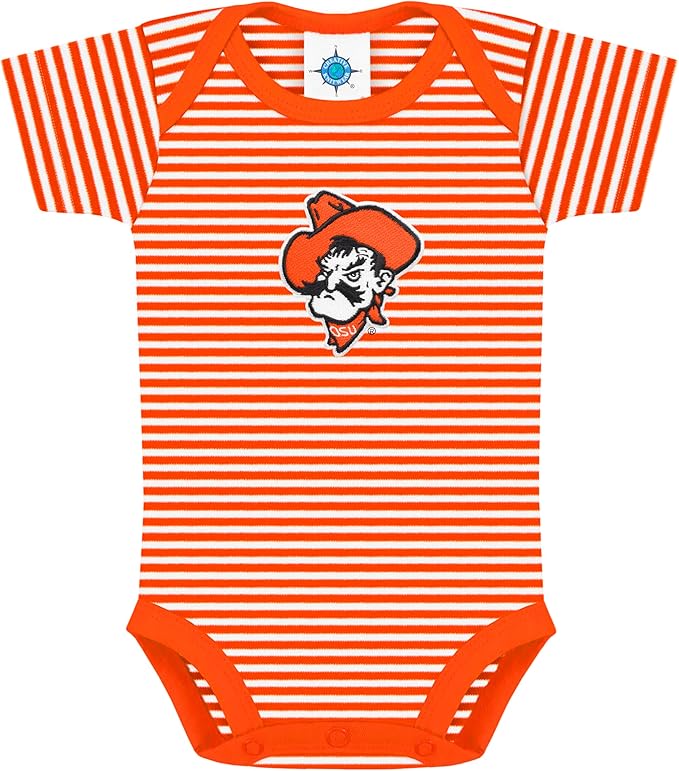 Creative Knitwear College Baby NCAA Infant Striped Bodysuit