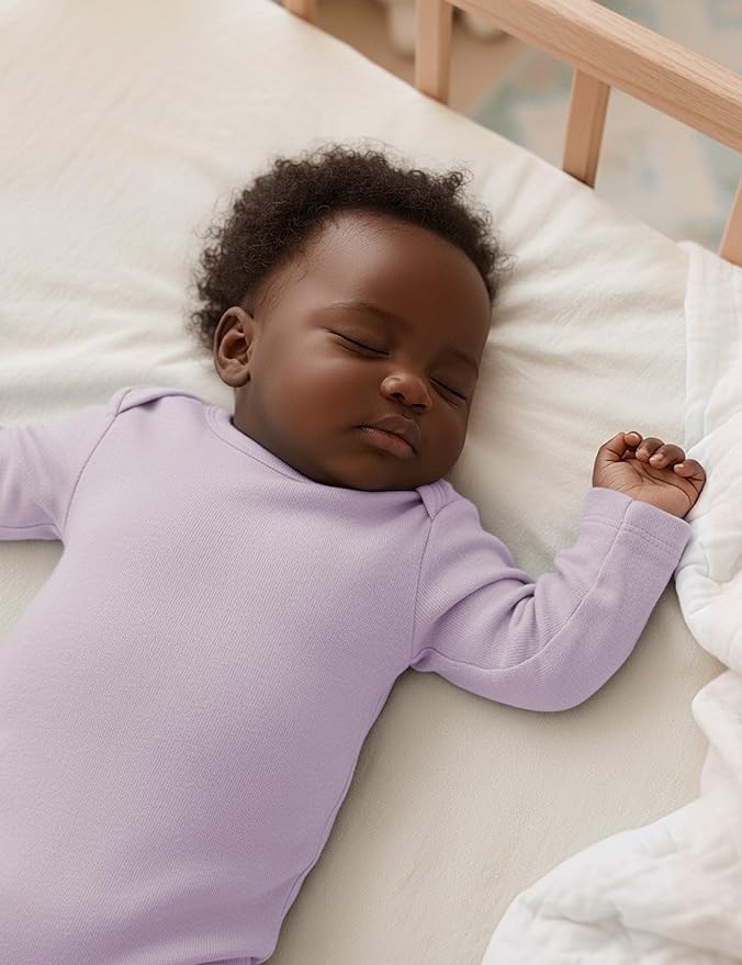 Yoofoss Baby Bodysuits 100% Organic Cotton Baby Onesie Long Sleeve Baby Boys Girls Clothes Soft Newborn Infant Romper, 3 Pack