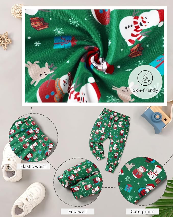 Baby Clothes Boy Newborn Outfits Animal Print Long Sleeve Romper and Pants 2PCS Fall Winter Infant Clothing Set