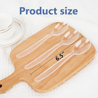 SACATR 3000 Count Plastic Spoons Bulk - Plastic Silverware Spoons Heavy Duty, BPA-Free, Heat Resistant, Suitable for Family Gatherings, Outdoor Events, Commercial Catering