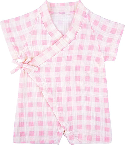 Kimono Robe Newborn Cotton Yarn Robe Baby Romper Infant Japanese Pajamas…