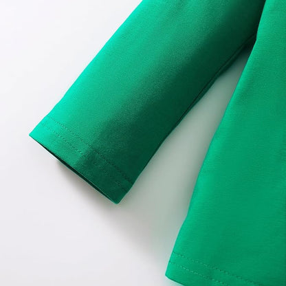 12M-14Y Toddler Baby Girls T Shirt Solid Color Blouse Ruffle Top Cotton Casual Tees Plain Shirt