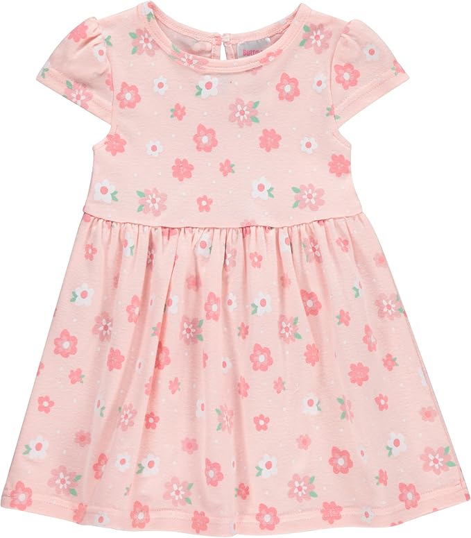Cudlie 2-Pack Baby Girls’ Dresses – Adorable Prints and Everyday Value - 0-3M to 24M