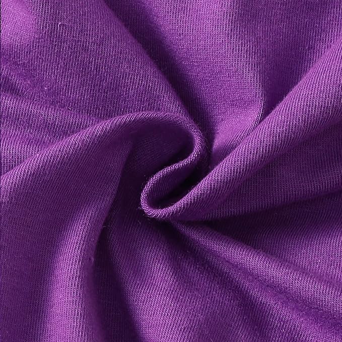 LYSMuch Baby Girls Ruffle Long Sleeve Bodysuit Infant Solid Color Top Jumpsuit Clothes