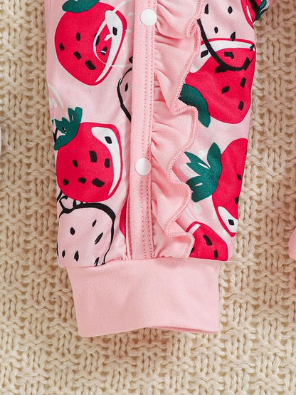 Newborn Baby Girl Clothes Infant Floral Print One-Piece Romper+Jumpsuit+Bodysuit+Hat+Headband