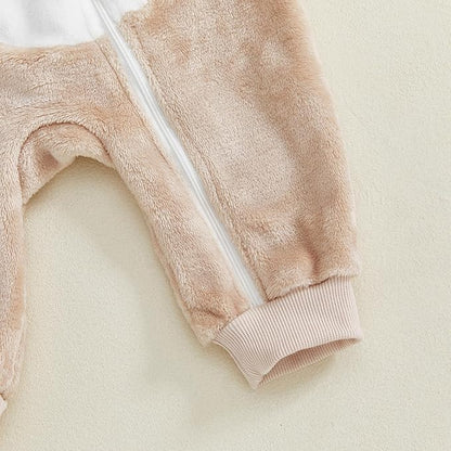 Newborn Baby Boy Girl Clothes Valentines Heart Long Sleeve Romper One Piece Jumpsuit Hoodie Coat Warm Winter Outfits