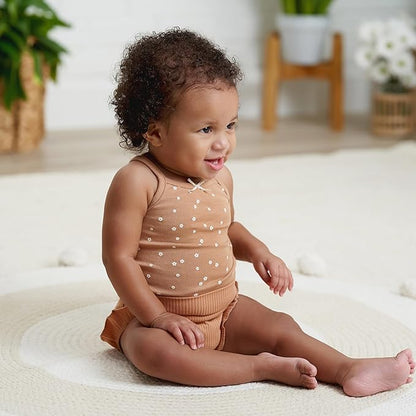 Gerber Baby Girls Multi-Pack Sleeveless Onesies Bodysuit