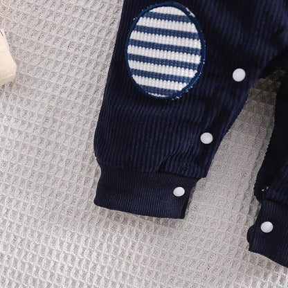 Baby Boy Clothes Newborn Hoodie Romper Fall Winter One-piece Outfit Infant Cute Cartoon Clothing Set 0-18 Months