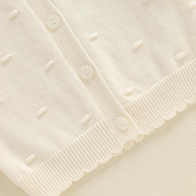 Baby Girl Cardigan Sweater Long Sleeve Button Up Knit Sweatshirt Jacket Toddler Baby Girl Fall Outfits