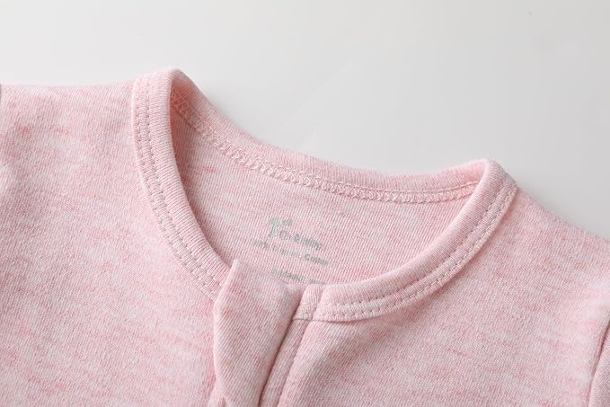 O2 BABY Baby Boys Girls Organic Cotton Zip-Front Sleeper Pajamas, Footed Sleep 'n Play