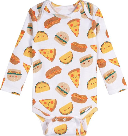 Onesies Brand, Unisex Baby, 6-Pack Long Sleeve Bodysuits