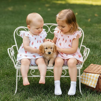 Mubineo Baby Girl Summer Clothes Cute Ruffle Tops Dress Shorts Outfits Set Infant Toddler Shrit Bloomers Princess Outfit