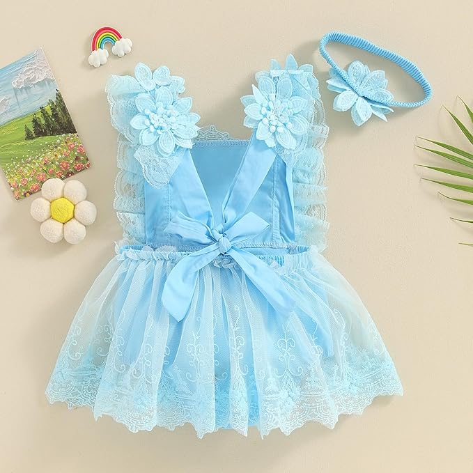 Baby Girl Clothes Floral Boho Lace Romper Bodysuit Romper Jumpsuit Summer Outfit Summer Baby Clothes Girls