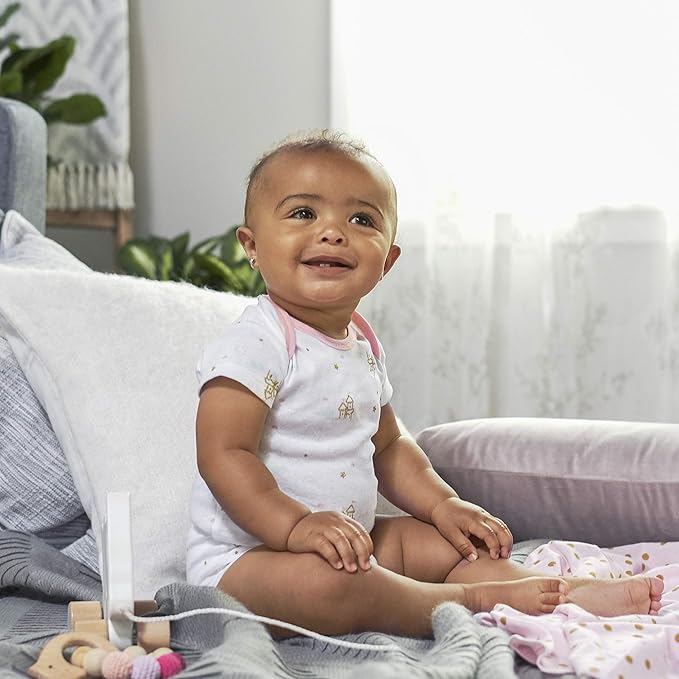 Gerber Unisex Baby 5-Pack Short-Sleeve Onesies