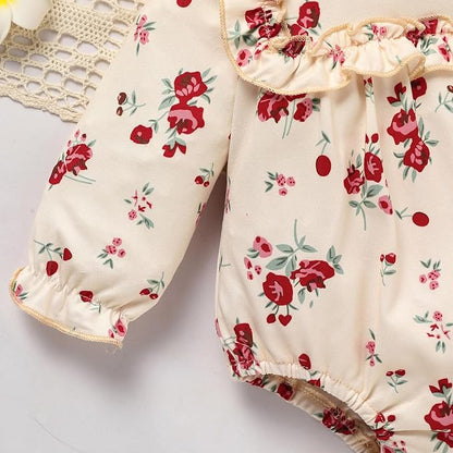 GRNSHTS Newborn Baby Girl Clothes Ruffle Rompers Toddler Fall Outfits for Girls Set Little Girl Fall Winter Clothing