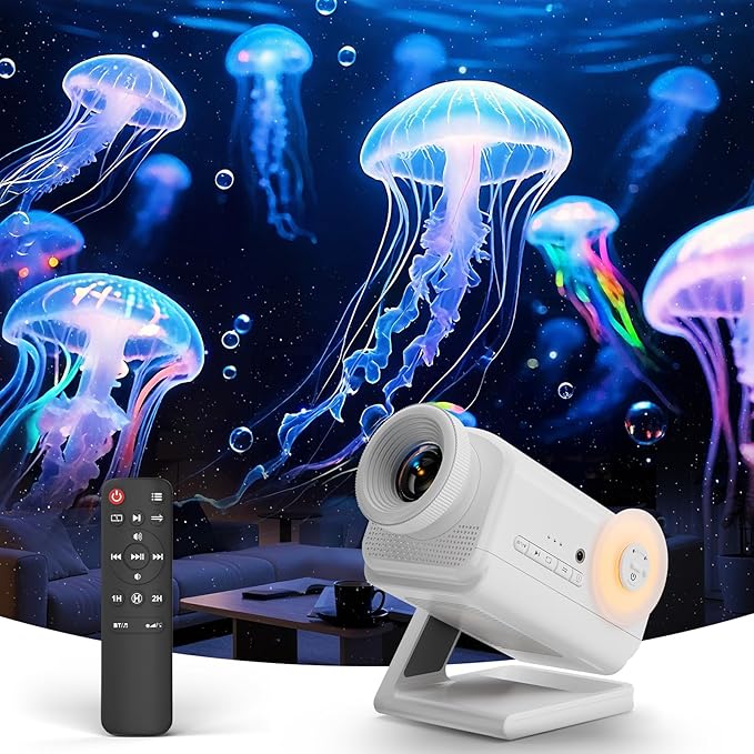 Rossetta 3D Projector, 60 Themes HD 3D Galaxy Projector with Bluetooth Speaker & Remote, 1H/2H Timer, Space Projector Night Light for Kids Bedroom, Room Decor, Birthday Gifts for Adults, Girls, Boys
