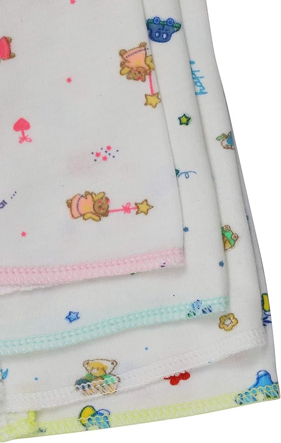 ToBeInStyle Babies' 4 Pack Relaxed Fit Short or Long Sleeve Button Up Kimono Tee Swaddle Shirt