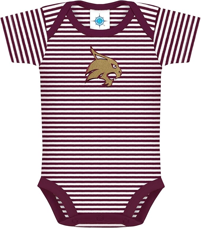 Creative Knitwear College Baby NCAA Infant Striped Bodysuit