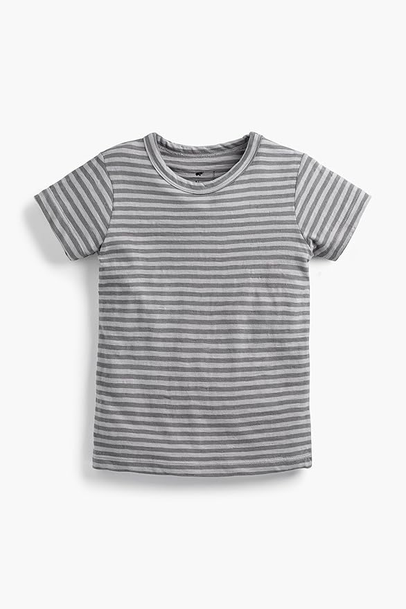 Monica + Andy Crewneck Tee, 100% Organic Cotton Clothes for Girls & Boys, Printed T-Shirt Sizes for Kids, Toddler & Baby